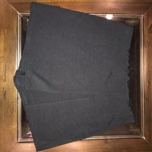 BLACK PLAIN SKORT